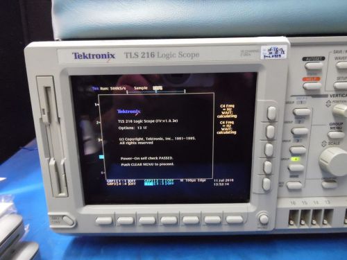 Tektronix tls 216 logic scope 16 channel &amp; 8 p6240 probes plus accessories for sale