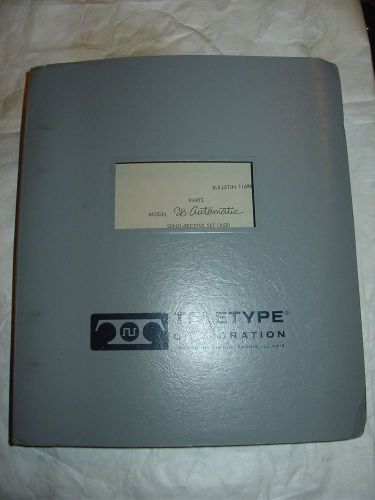 Teletype Model 28 Bulletin 1169B Parts Manual for M28 ASR Units