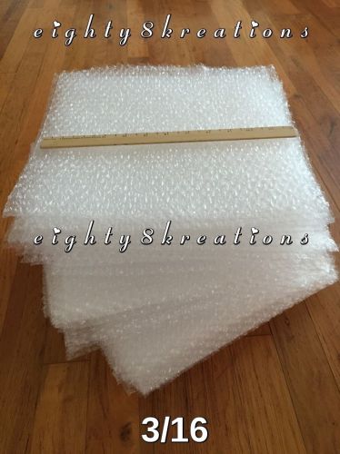Small 3/16 - 12&#034;x12&#034; Sheets of Clear Bubble Wraps from Rolls Shipping Cushion