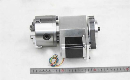 CNC NEMA34 Rotary Axis 4th axis 4 Jaw Router Rotational 100mm Ratio 4:1 CNC