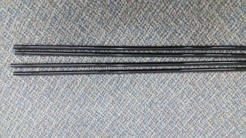3/8&#034; Black extruded Acrylic Rods - 4 pieces that are 25-1/2&#034; long