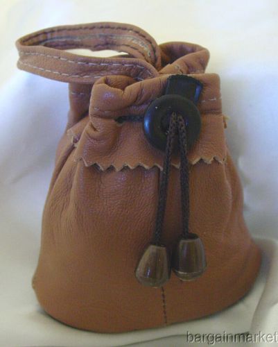 Leather drawstring coins marble trinket jewelry pouch for sale