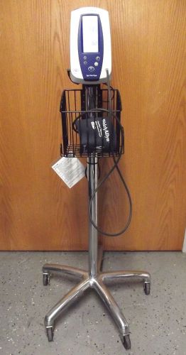 Welch Allyn Spot Vital Sign With Blood Pressure Cuff And Cart ~ Works Good~S2583