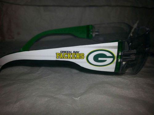 Green Bay Packers NFL safety glasses clear lenses green frames
