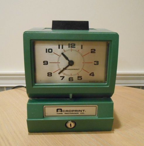 Acroprint 125ar3 time recorder clock for sale