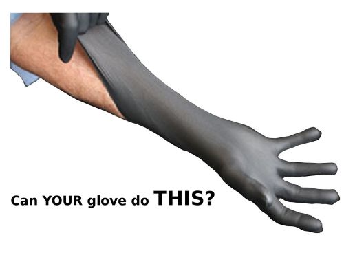 Black mamba gloves nitrile disposable hvac mechanics ac thick work auto 6 mil for sale