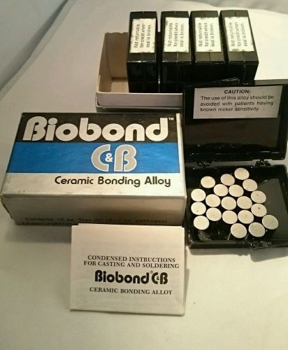 BIOBOND C &amp; B CERAMIC BONDING ALLOY DENTISTRY Ni Cr Nickel Chrome 10 TROY OZS