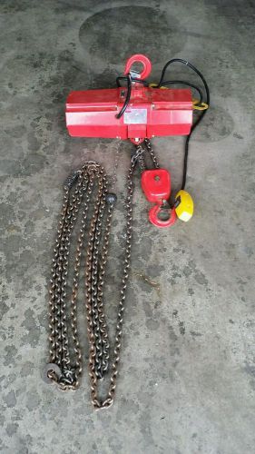 Used 4gu71 electric chain hoist, 500 lb., 10 ft. for sale