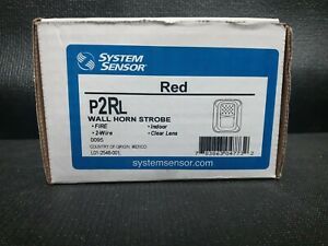System Sensor P2rl Horn Strobe,Horn Strobe,Red  FAST SHIPPING