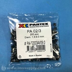 Partex Marking Systems PA-02003AV09.0 Pack of 200 Text: 0 Marker FNFP