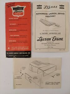 1956 Lauson Service Directory Manual, Mulcher Diagram, Original Envelope