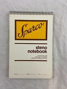 Vintage - Sparco - Steno Notebook - 72 Sheets - Unused