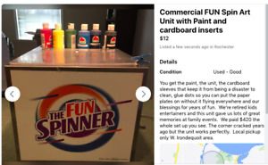 Gold Medal Tabletop Spin Art Fun Spinner - Festival/Commercial Unit