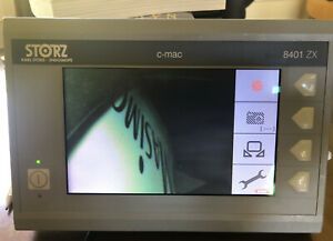 Complete Storz C-Mac 8401 ZX Laryngoscope Monitor &amp; D-blade-Difficult intubation
