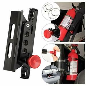 Adjustable Aluminum Roll Bar Bottle/Fire Extinguisher Mount Holder with 4 Cla...