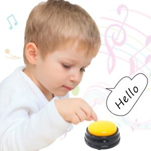 Recordable Talking Button With Led Function Learning Resources Test 4 Colors/Set