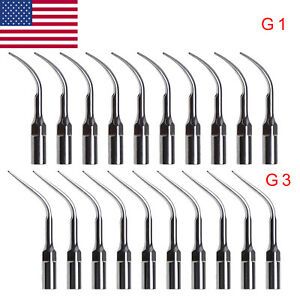 10 pcs Dental Ultrasonic Scaler Tips Scaling Tip Fit EMS Handpiece G1/G3 SL