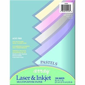 Pacon 101048 8-1/2&#034; X 11&#034; Pastel Bond Paper 100 Count