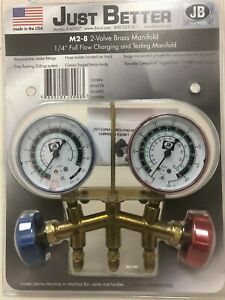 2 valve brass manifold, JB Industries;  M2-8; HVAC