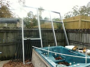 STOREFRONT DOOR, FRAME &amp; CLOSER 36&#034;DOOR 9&#039;7&#034;WIDE 10&#039;11&#034;TALLFRAME w/Glass /P-U-O