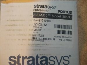 New Stratasys Fortus Plus ASA Model (Black) 355-02112 FDM Plus 92 ci Free Ship