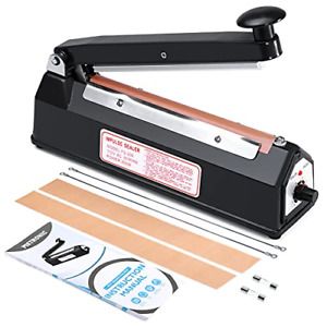Metronic 8 inch Impulse Bag Sealer Poly Bag Sealing Machine Heat Seal Closer Kit