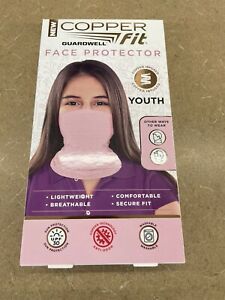 NEW Copper Fit Guardwell Face Protector PINK Youth Ages 8+ NIB