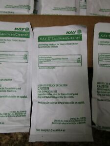 Lot of 40 (1oz) Packets Kay 5 Chlorinating Sanitizer Cleaner Commercial Kitchen