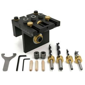 Locator Jig 3 in 1 Woodworking Doweling Jig Kit With Positioning Clip SUP