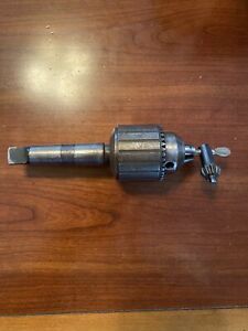 Nice Jacob&#039;s 14N 1/2&#034; Ball Bearing Super Drill Chuck No3 Morse Taper With Key!