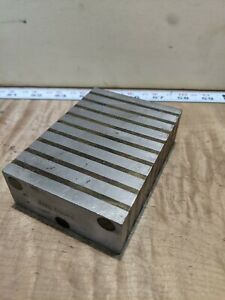 Vintage Magnetic Chuck Set Up Block Brass &amp; Steel