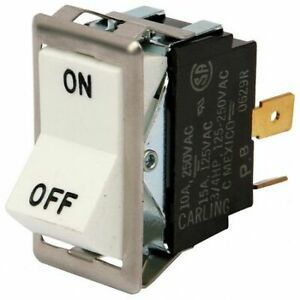 BLODGETT 6497 Switch, Rocker, Spst, White
