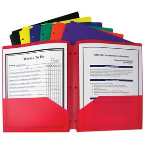 C-LINE BX OF 36 TWO POCKET POLY PORTFOLIOS
