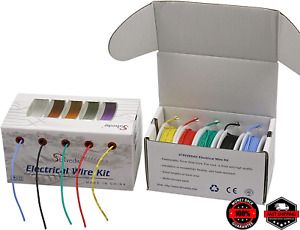 Flexible Silicone Wire 24awg Electric 24 Gauge Coper Hook up 300v