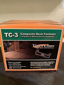 Open Box Tiger Claw TC3 TC-3 Hidden Deck 72 Fasteners Available and 1 Block