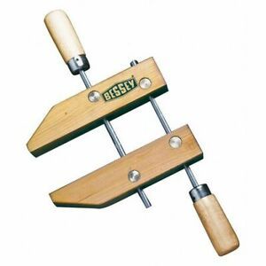 BESSEY HS-6 3&#034; Wood Handscrew Clamp Wood Handle and 3&#034; Throat Depth