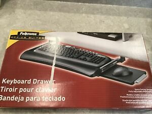Fellowes Office Suites Underdesk Keyboard Drawer, Black/Silver (9140305)