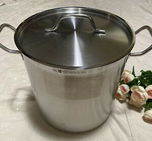 18 Qt Optio By VOLLRATH 3504 Stainless Steel Stock Pot,  With Lid NSF