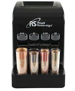 Royal Sovereign Battery Operated Coin Sorter DCB-175B Black
