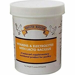Rooster Booster Vitamins and Electrolytes with Lactobacillus, Natural, 8 oz.