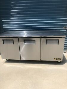 True 72 inch 3 Door Worktop Refridgerator