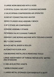 established business for sale      Automotive Machine Shop.