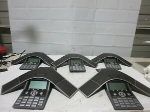 ( LOT OF 5) Polycom Soundstation IP7000 2201-40000-001 Conference Phone
