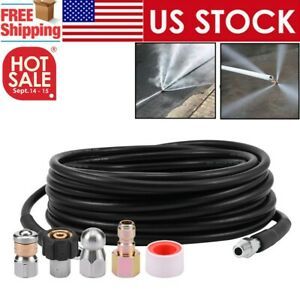 Sewer Jetter Kit 1/4 Inch Nose Rotating Sewer Jetting Nozzle 4.04.55800PSI