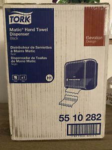 Tork (5510282) Elevation Matic Hand Towel Roll Dispenser H1 System - Black *NEW*