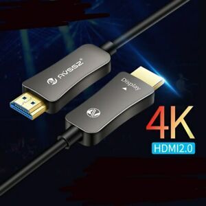 1Pcs optical fiber HDMI transmission connection cable 2.0 version 4K60Hz 1meter