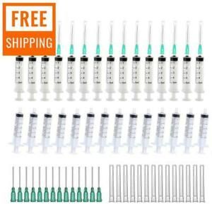 35Pcs 5ml Jeringas Desechables Estriles Grado Mdico Can Aguja Con Agujas