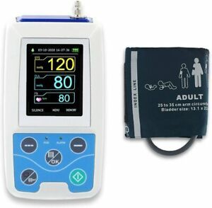 ABPM50 Ambulatory Blood Pressure Monitor NIBP Holter USB Software 24 Hour Record