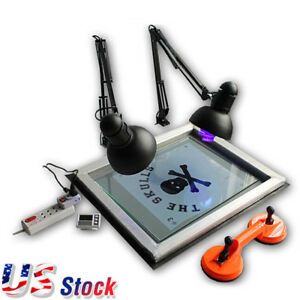 US 20&#034; x 24&#034; UV Exposure Unit Screen Printing Plate Making Silk Screening DIY