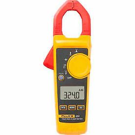 Fluke 324 40/400A AC, 600V AC/DC True-RMS Clamp Meter W/Temperature, &amp;